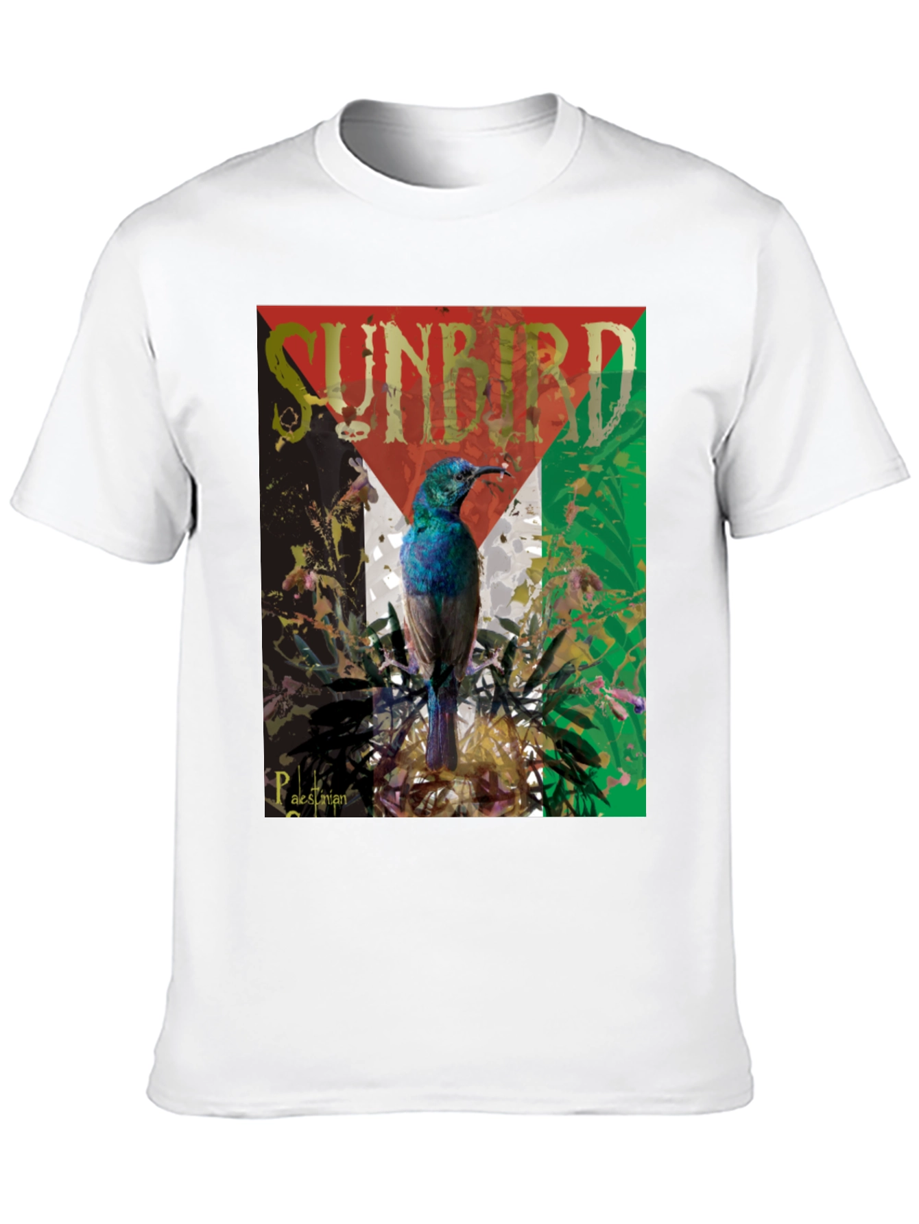 Sunbird Palestine Flag Graphic T-Shirt