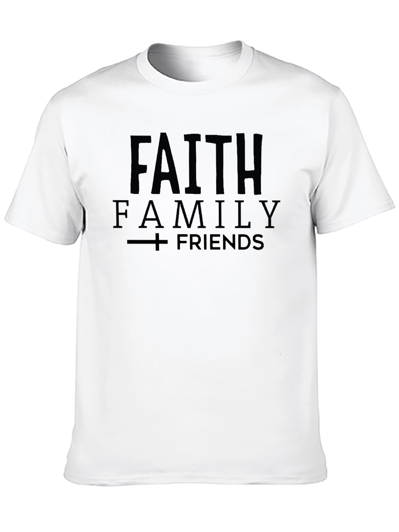 Faith Family Friends Graphic Tee - Black T-Shirt