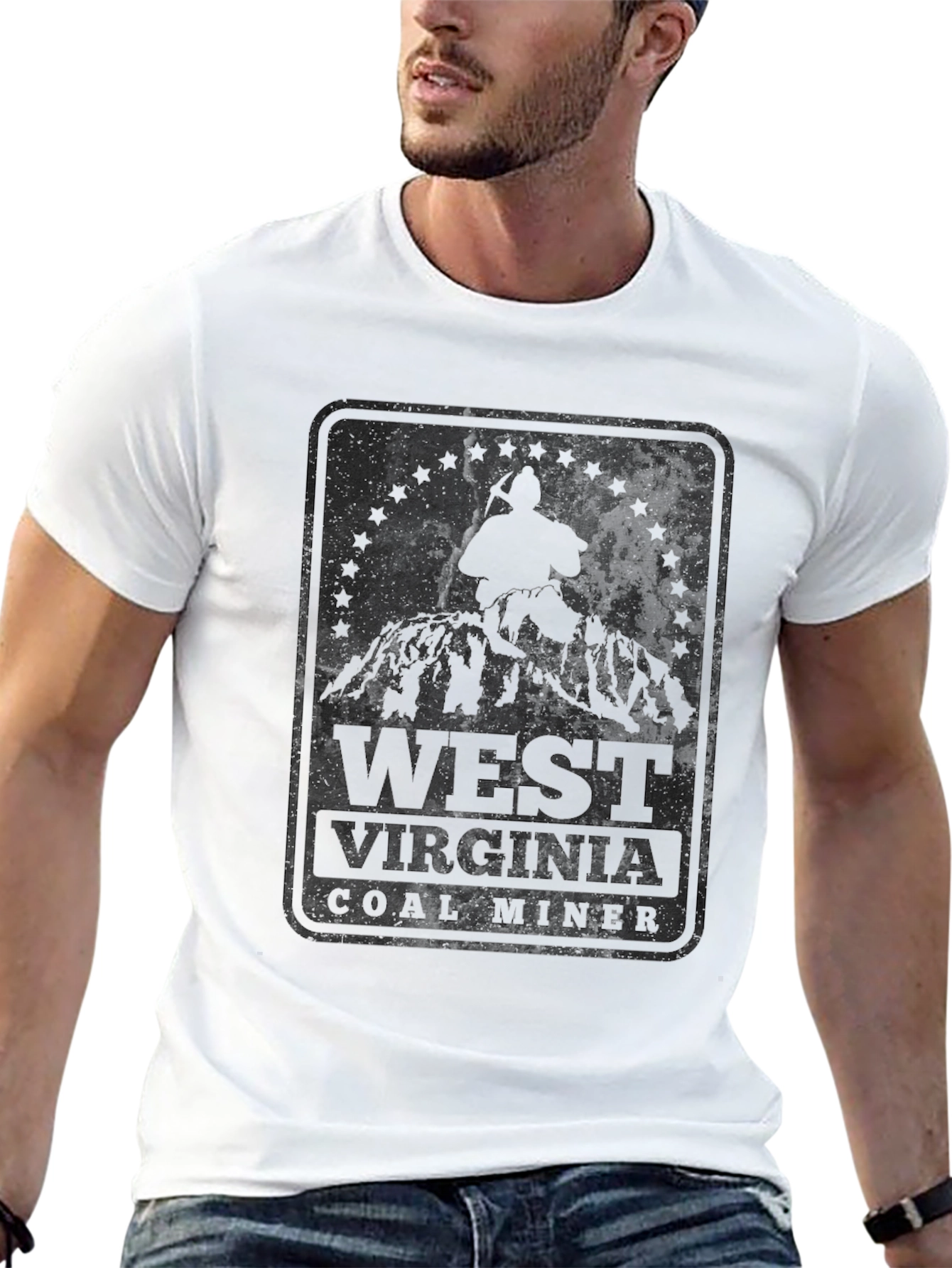 West Virginia Coal Miner Graphic T-Shirt