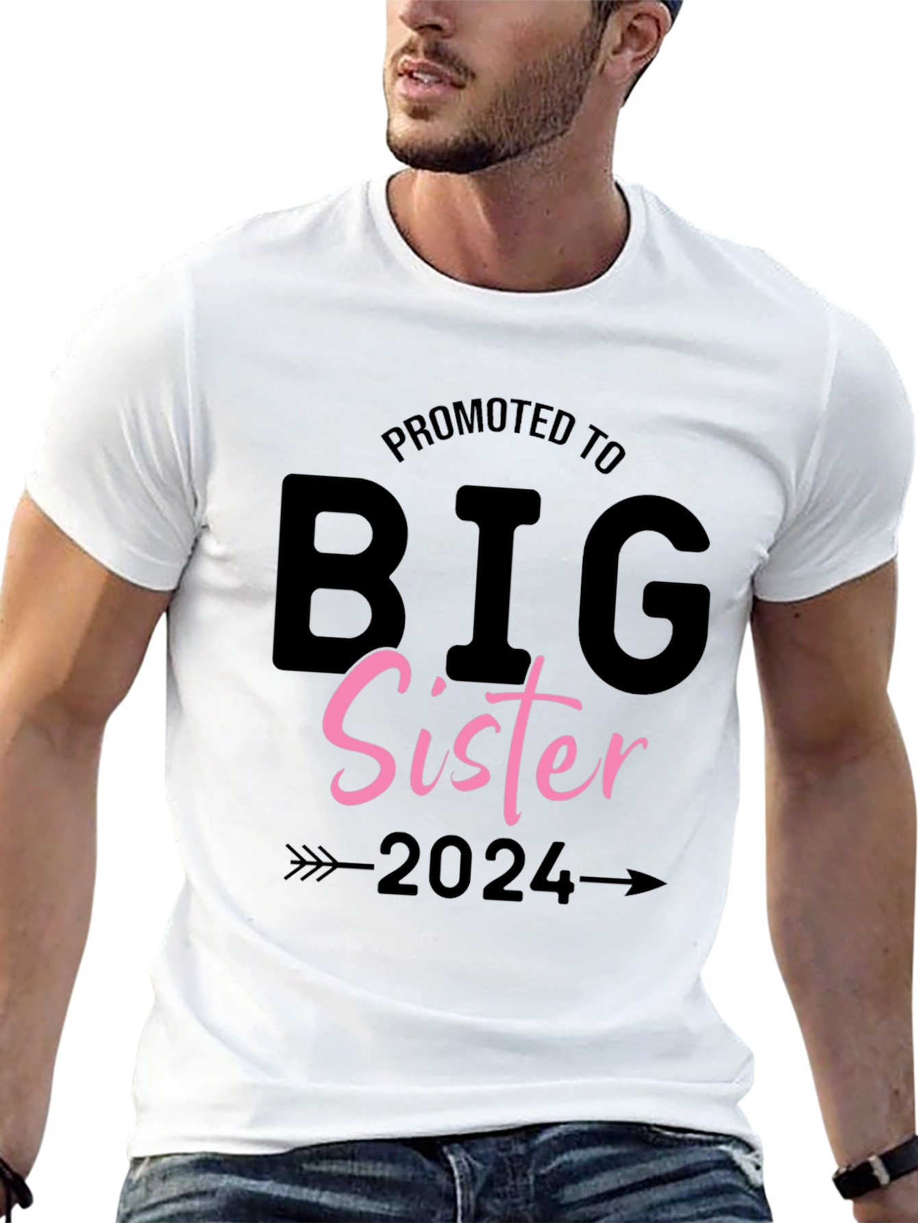 Promoted to Big Sister 2024 T-Shirt