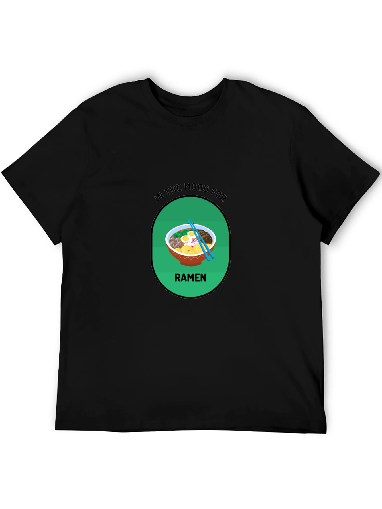 Ramen Mood T-Shirt - Black Casual Tee