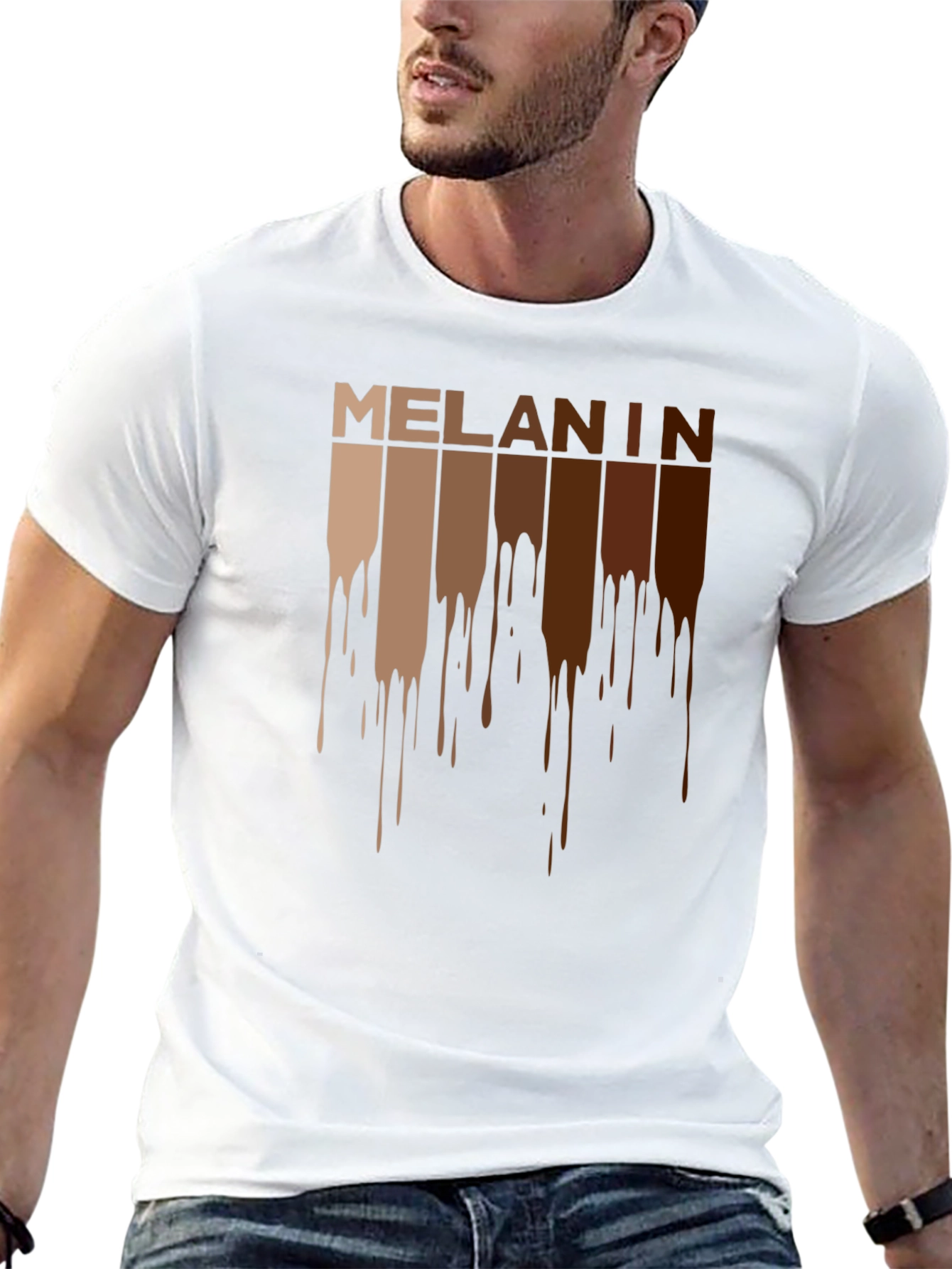 Melanin Drip Graphic Tee - Black Pride T-Shirt