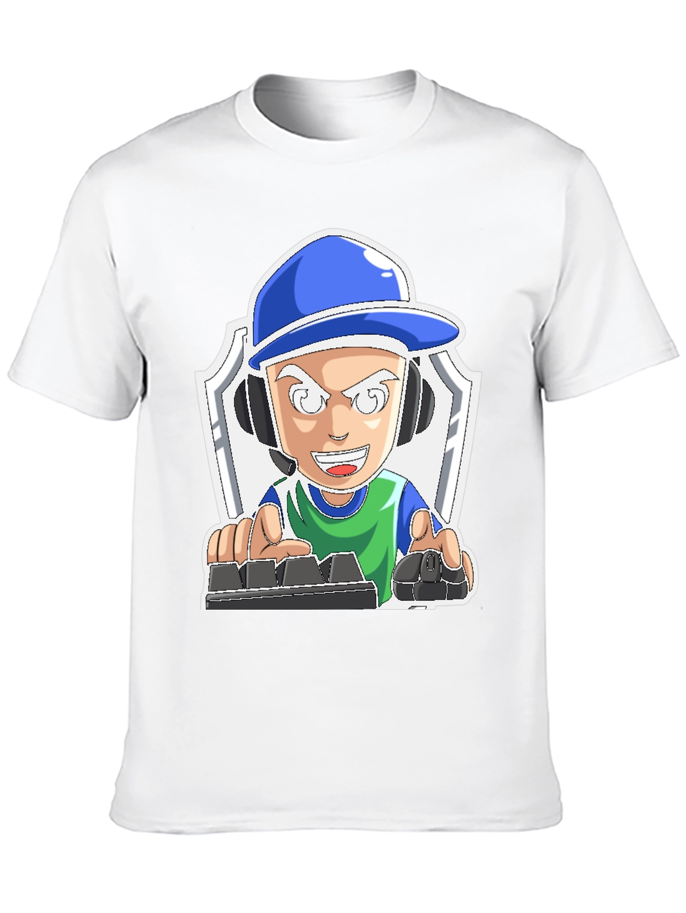 Gamer Cartoon Graphic Tee