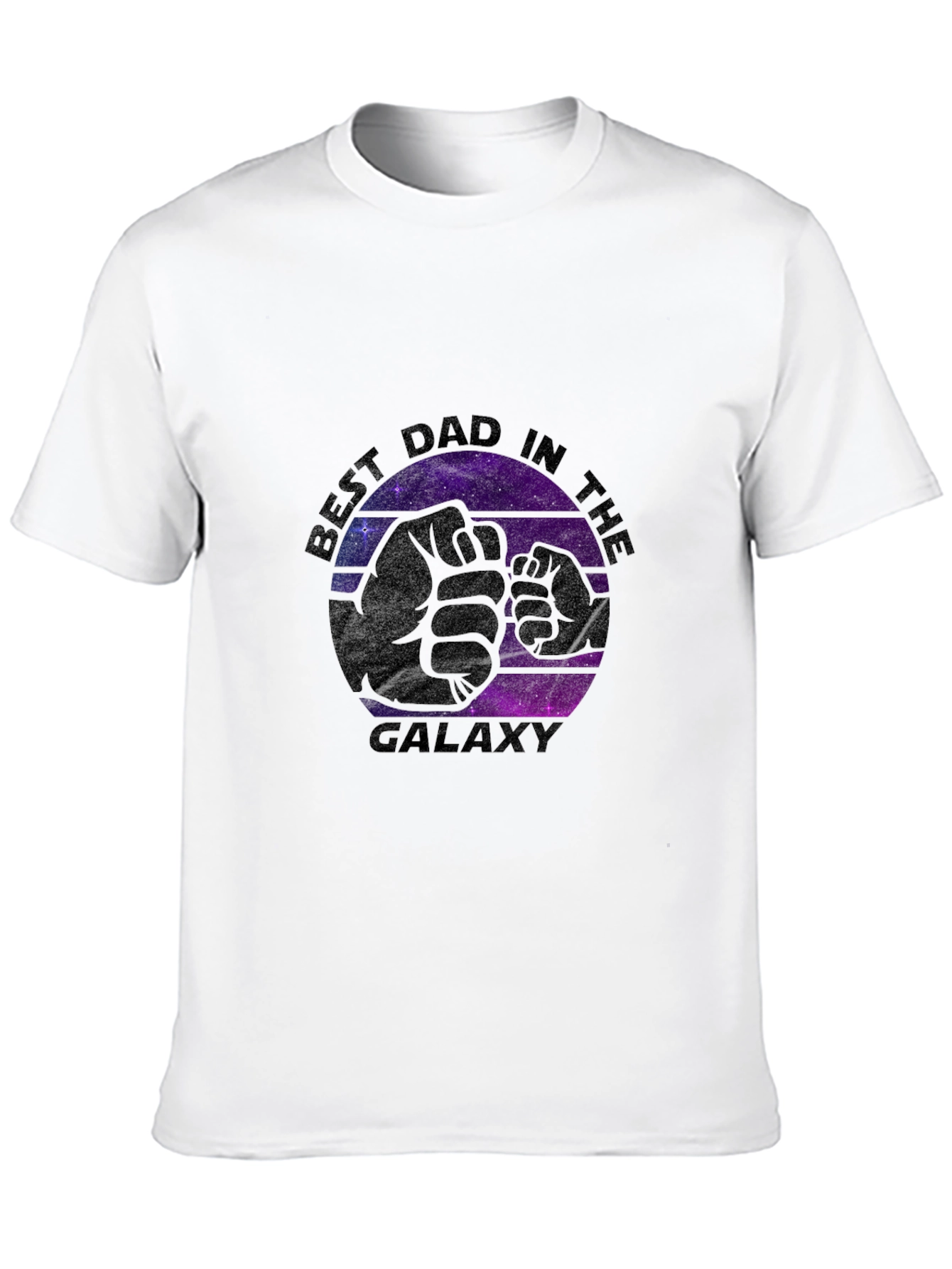 Best Dad in the Galaxy Black T-Shirt