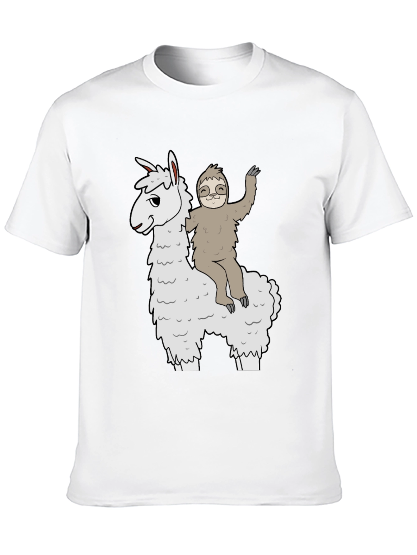 Llama & Sloth T-Shirt - Fun Graphic Tee