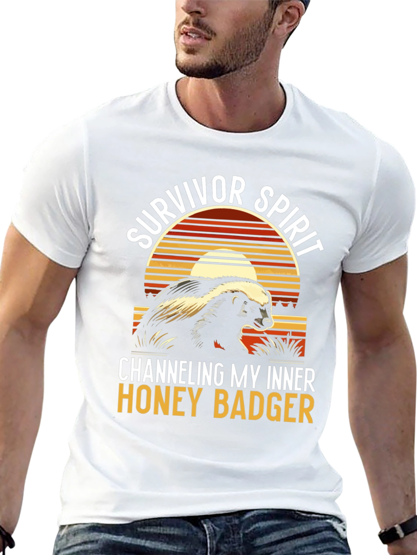 Survivor Spirit Honey Badger Graphic Tee