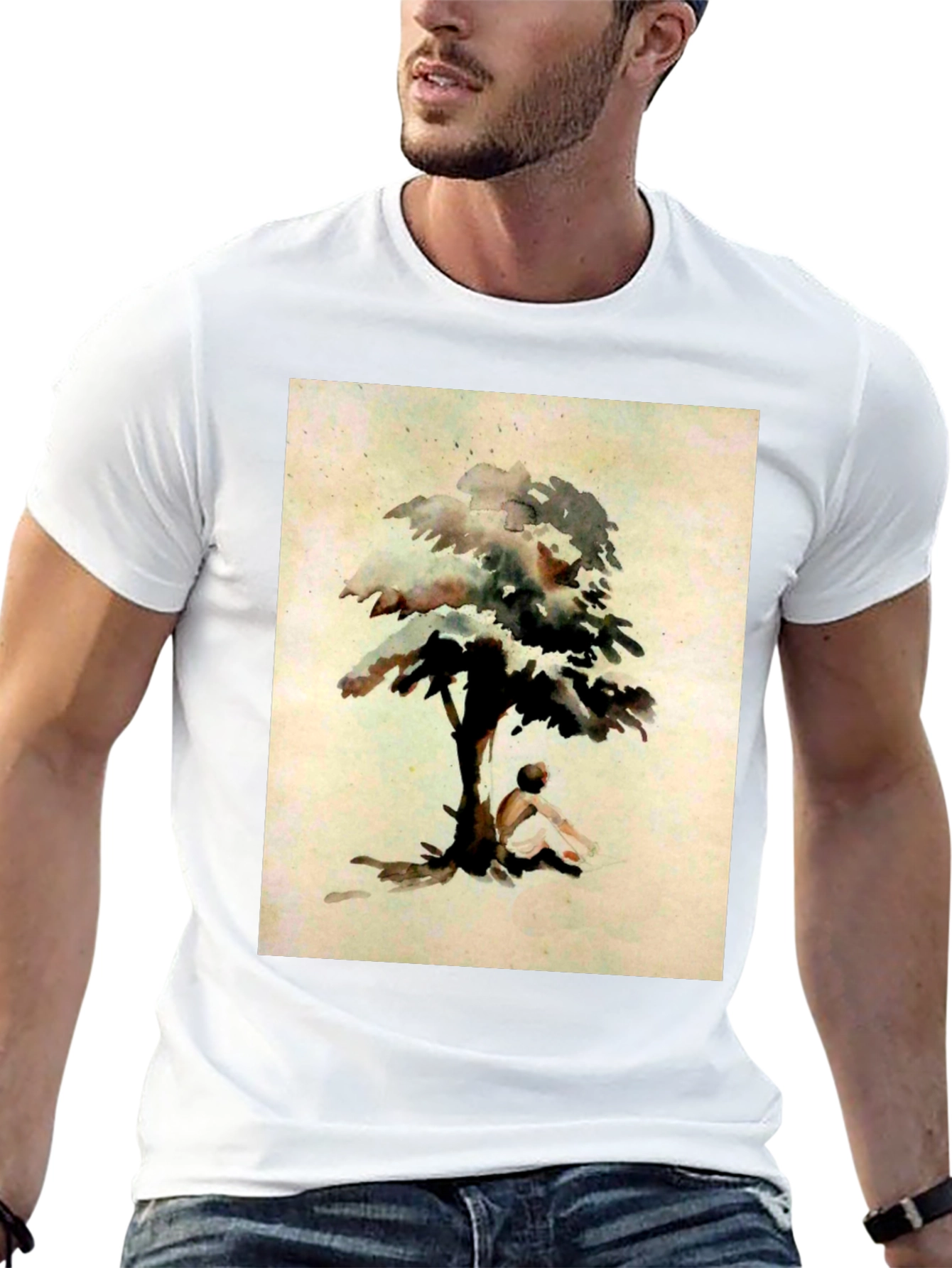 Tree Contemplation Graphic Tee