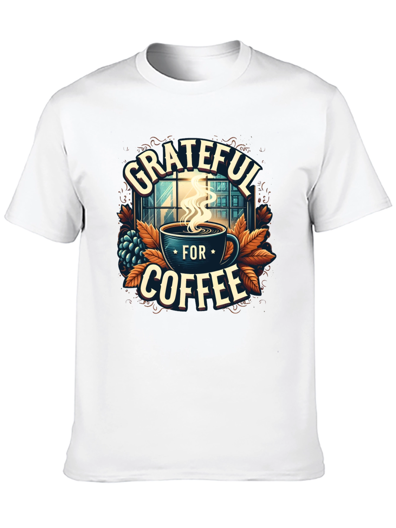 Grateful For Coffee Graphic T-Shirt