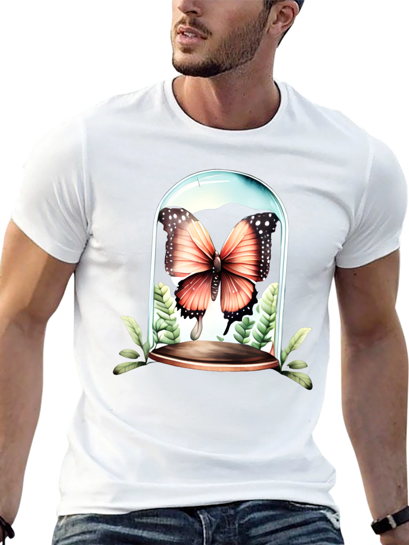 Butterfly Terrarium Graphic T-Shirt