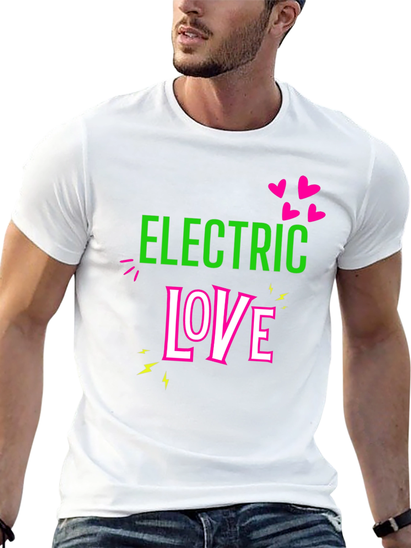 Electric Love Graphic T-Shirt - Black