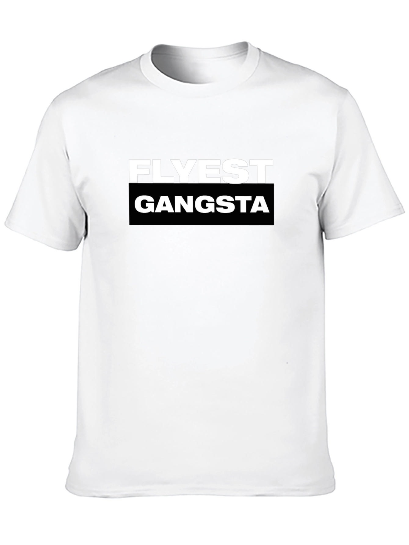 Flyest Gangsta Black Graphic T-Shirt