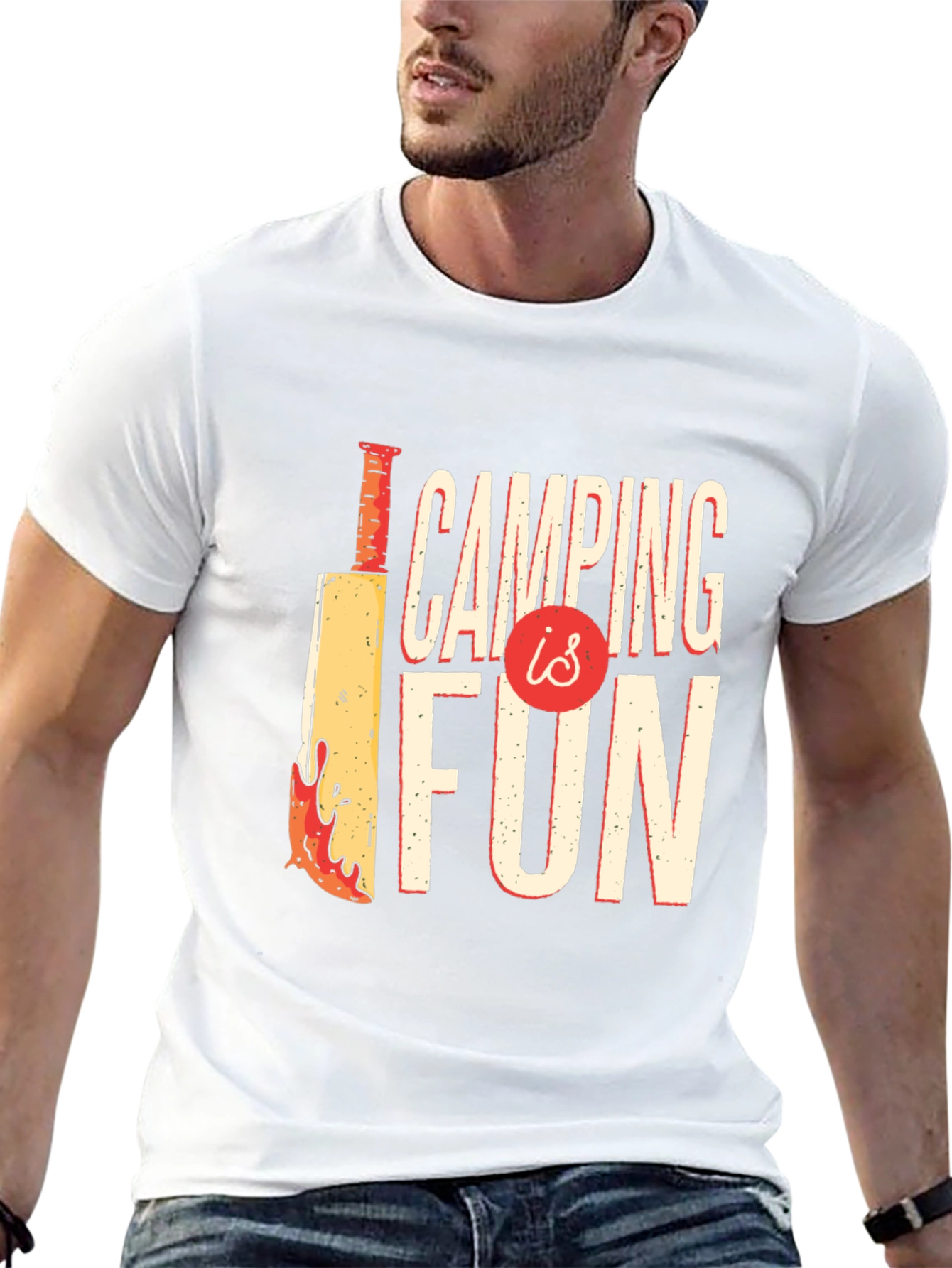Camping Is Fun Graphic Tee