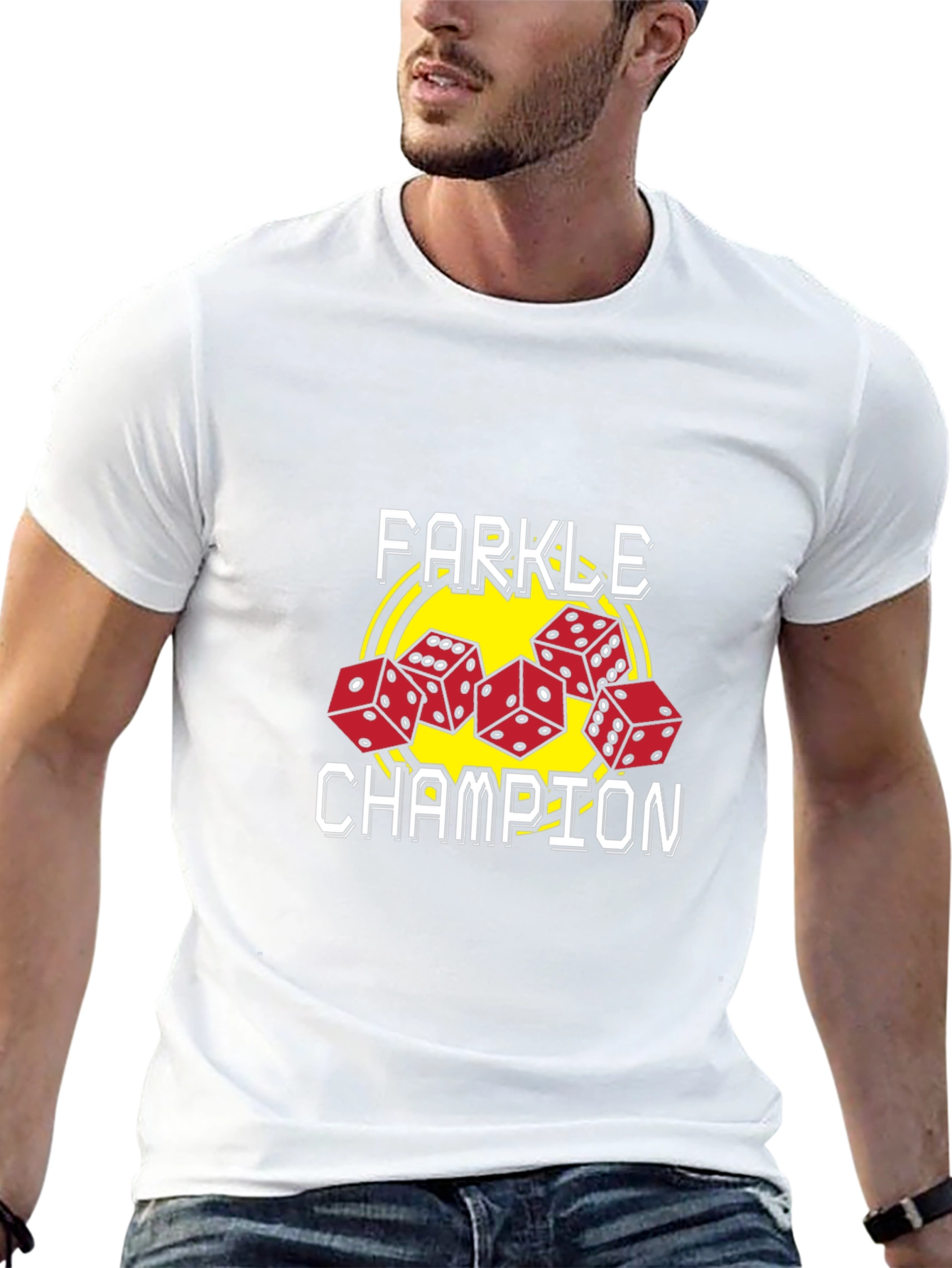 Farkle Champion Graphic Tee - Dice Game T-Shirt