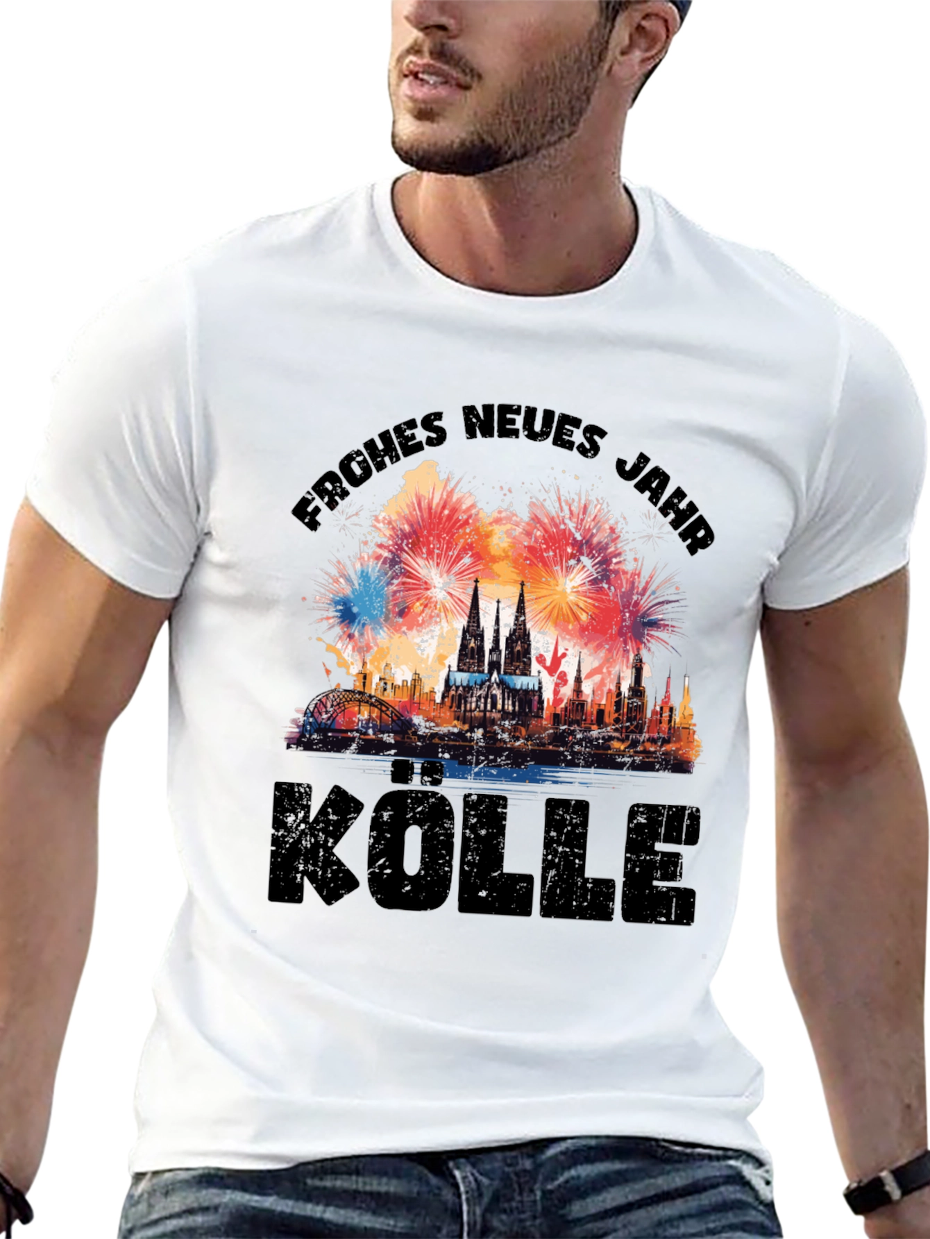 Frohes Neues Jahr Kölle T-Shirt - Cologne New Year