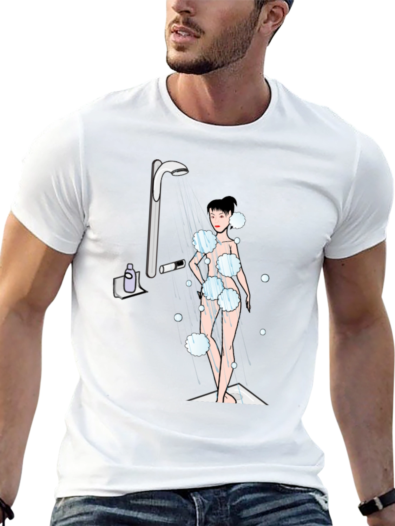Shower Time Graphic T-Shirt