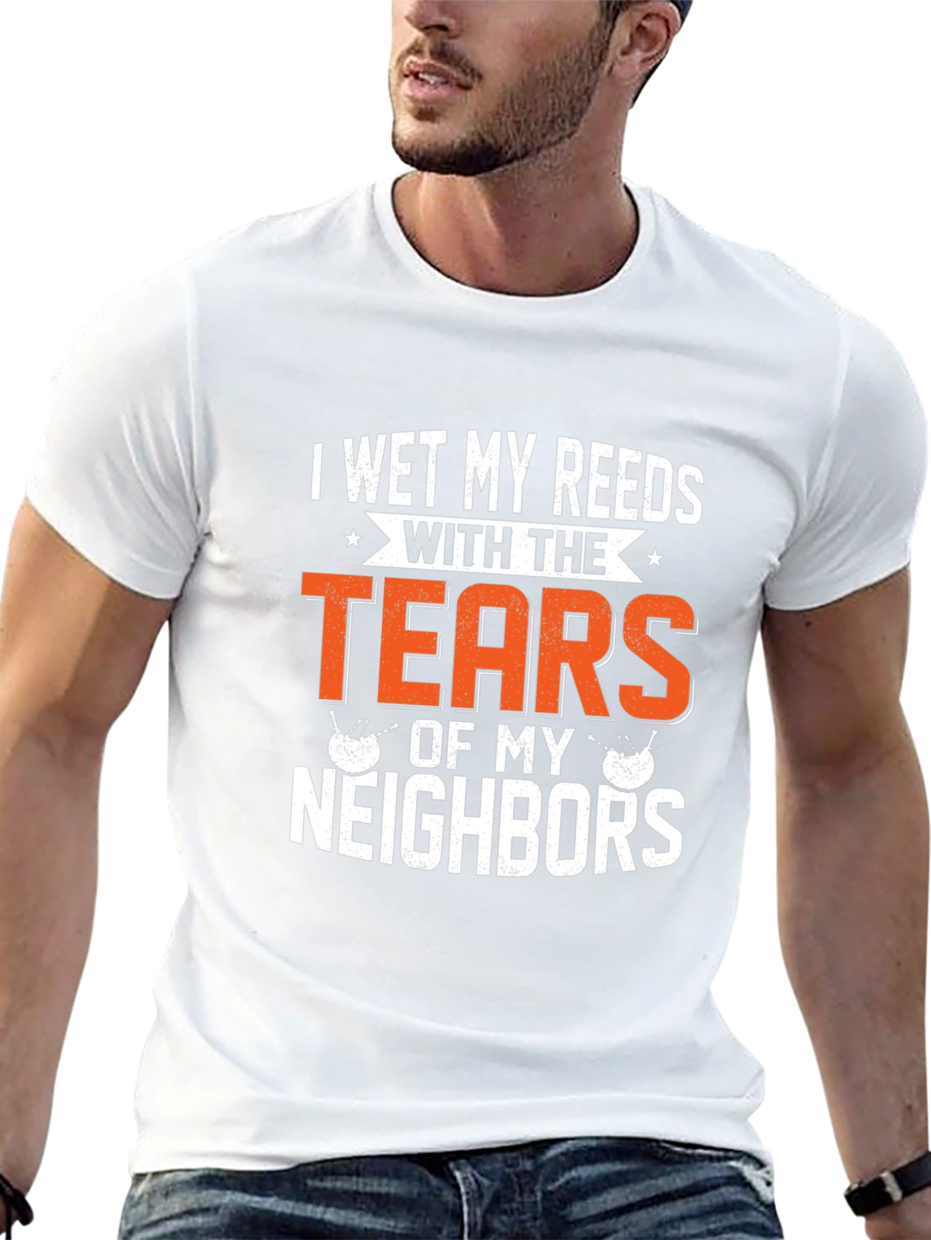 Funny Bagpipe T-Shirt - Tears of my Neighbors