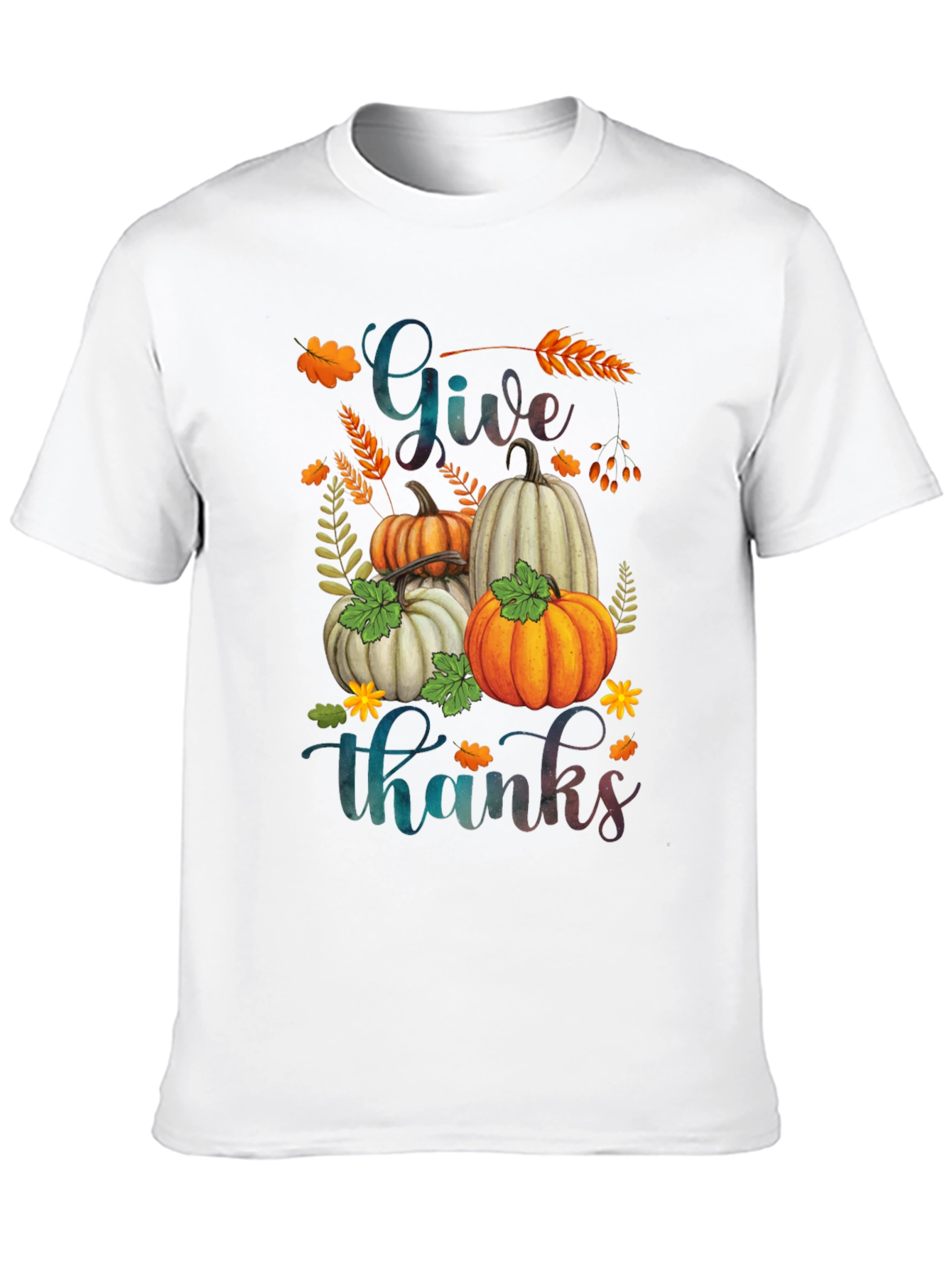 Give Thanks Pumpkin T-Shirt | Autumn Harvest Tee