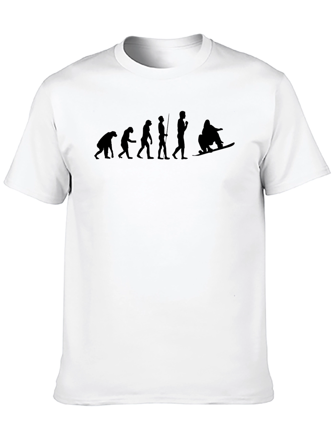 Snowboarder Evolution Graphic Tee - Black