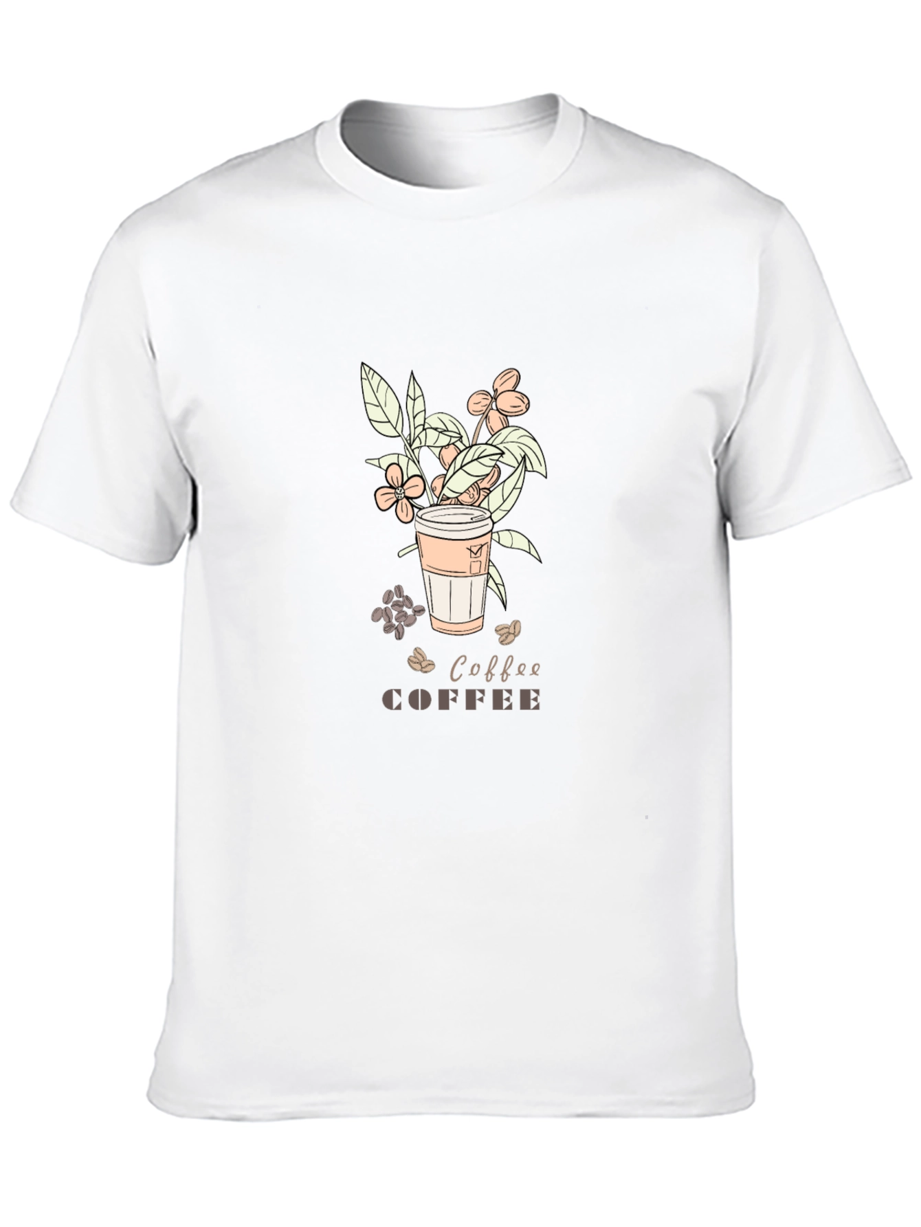 Coffee Lover T-Shirt - Graphic Print Soft Cotton Blend