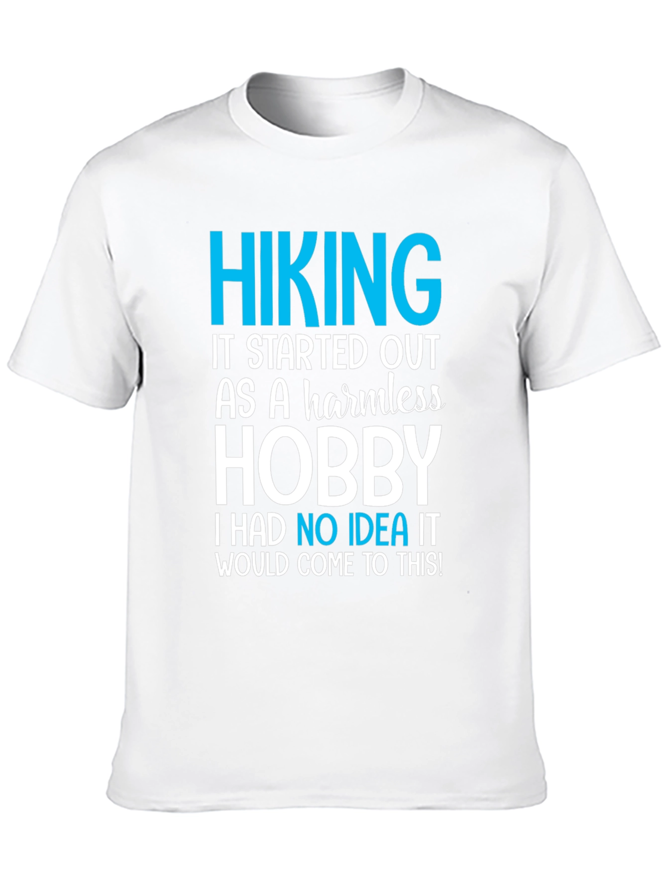 Hiking Hobby Graphic Tee - Black Casual T-Shirt