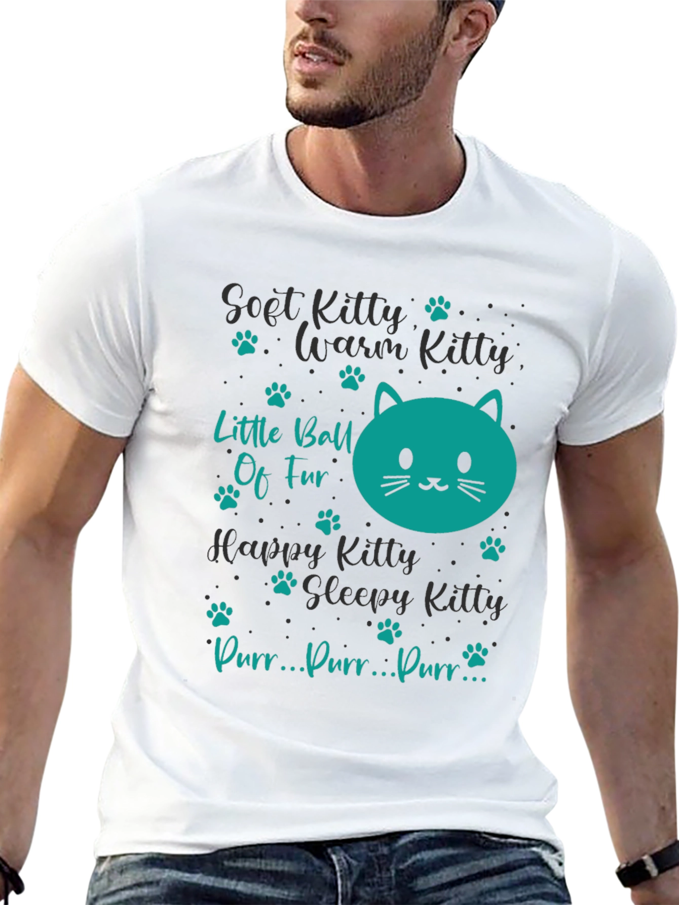 Cute Kitty Song T-Shirt - Soft Warm & Happy!