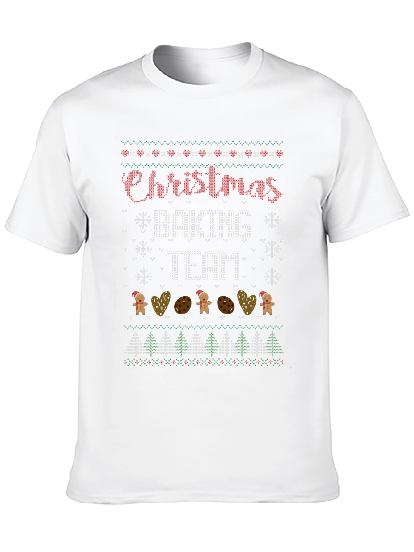 Christmas Baking Team Crew Neck T-Shirt