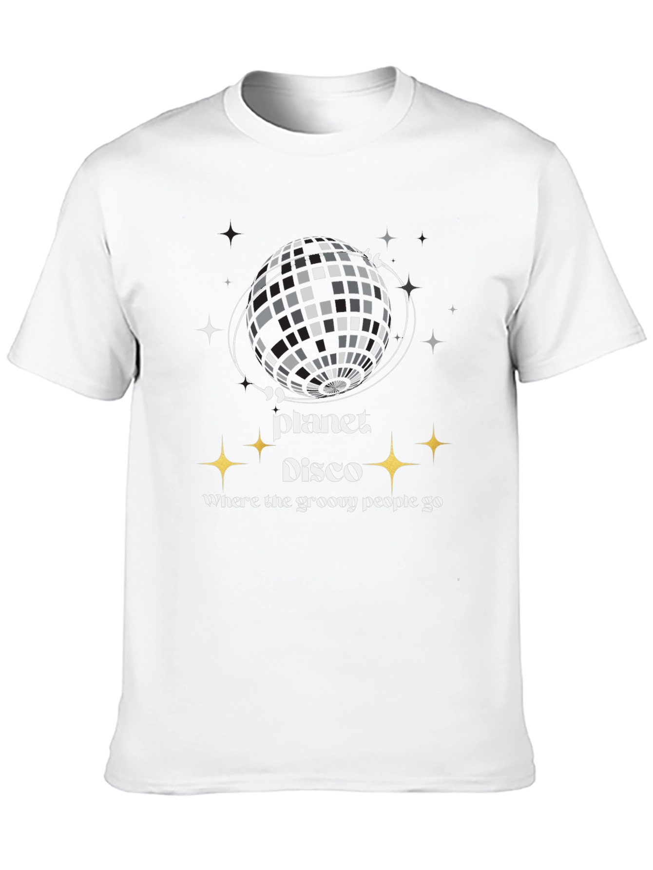 Planet Disco T-Shirt Groovy Graphic Tee