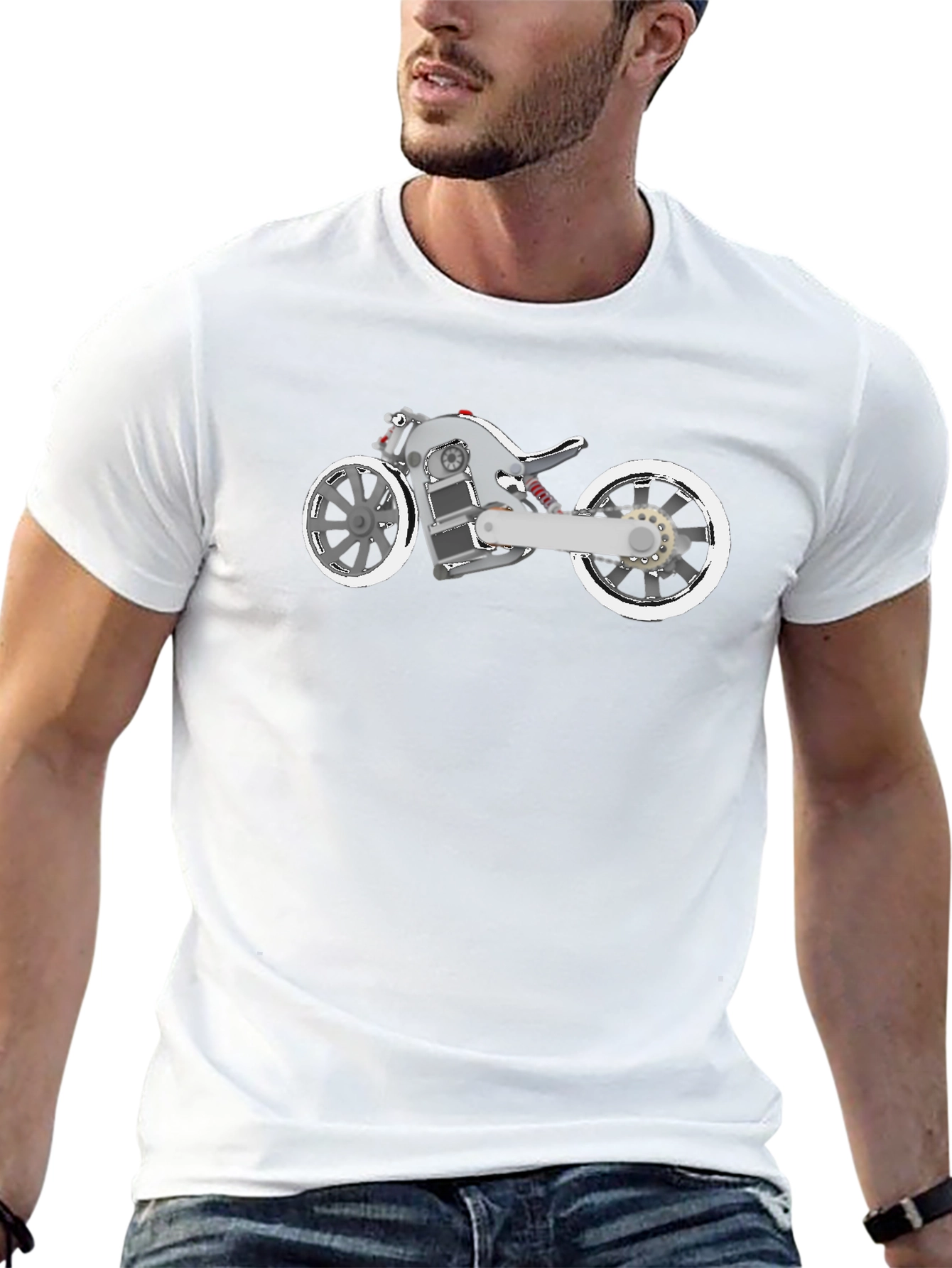 Cool Futuristic Motorcycle T-Shirt