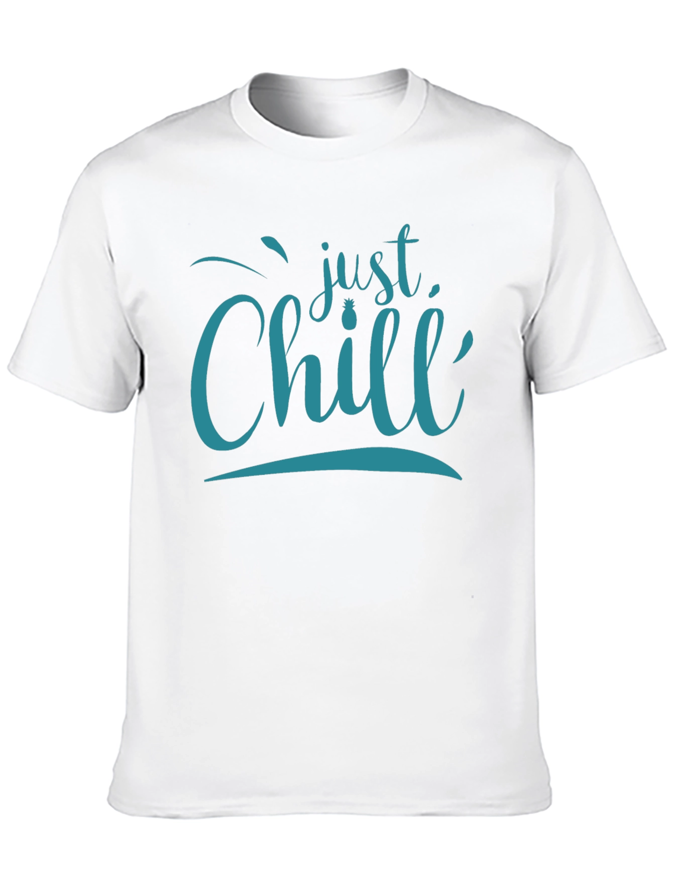 Just Chill Mens Black Graphic T-Shirt