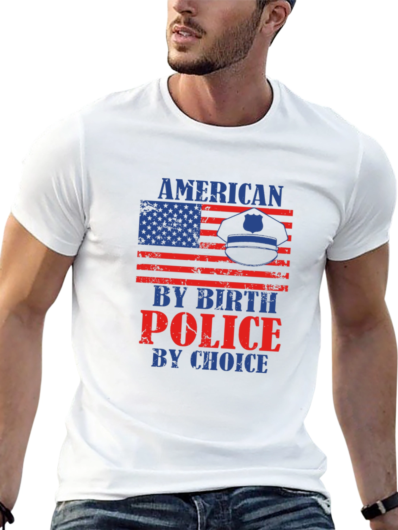 American By Birth Police By Choice T-Shirt