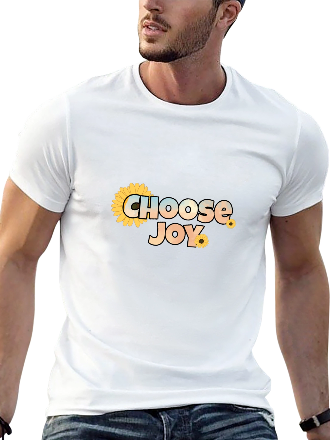 Choose Joy T-Shirt - Sunflower Graphic Tee