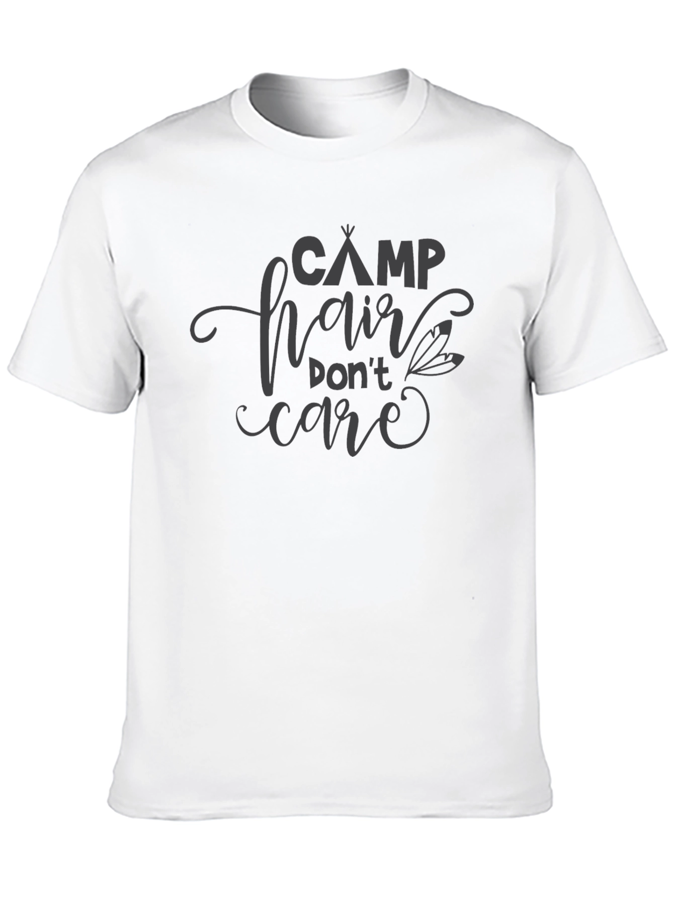 Camp Hair Dont Care Black T-Shirt