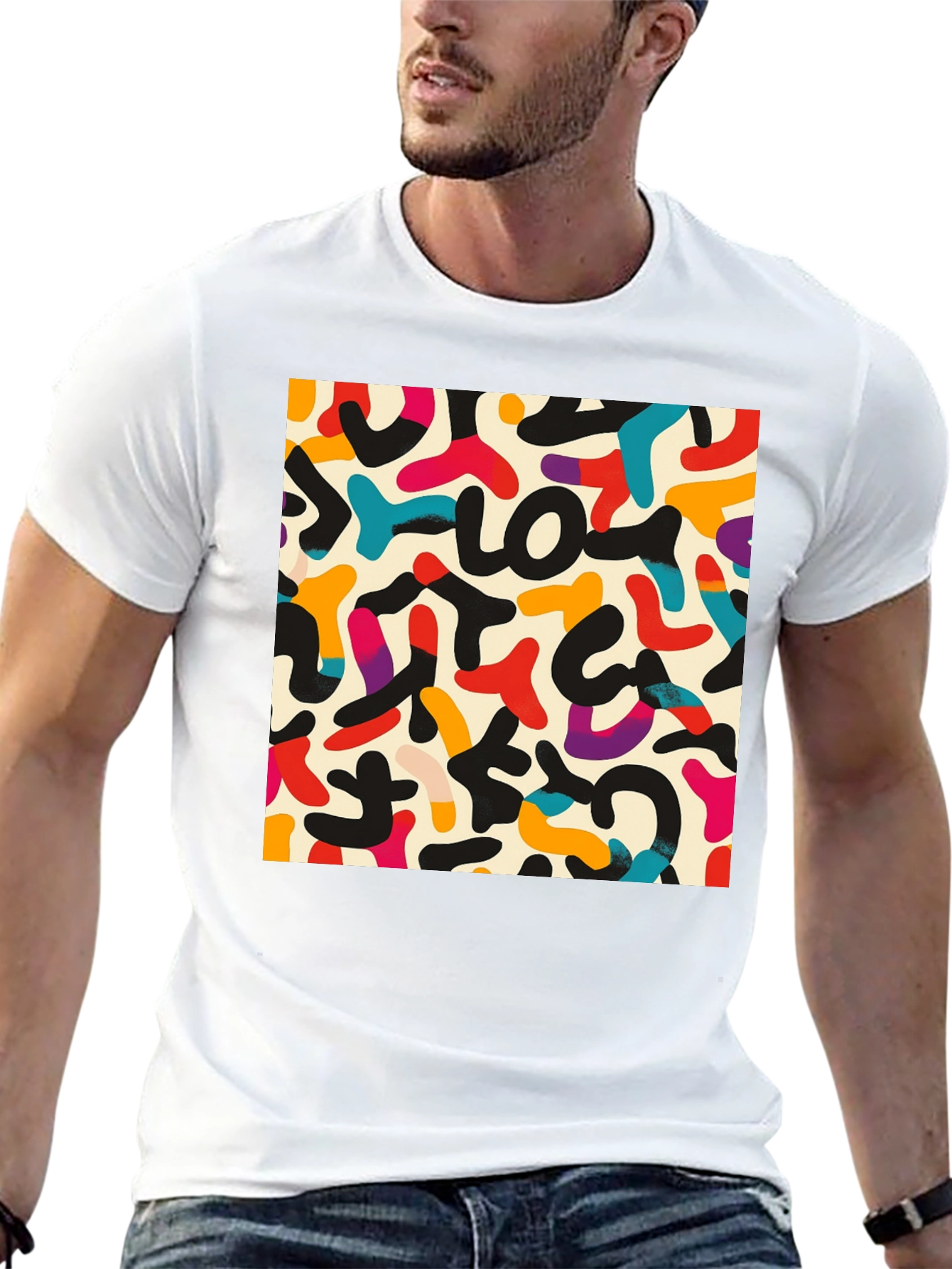 Abstract Retro Art T-Shirt