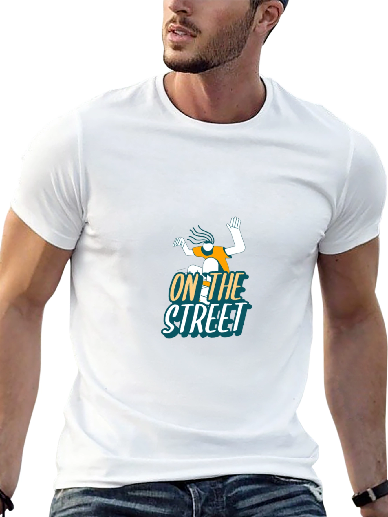 Cool On The Street Graphic Black T-Shirt