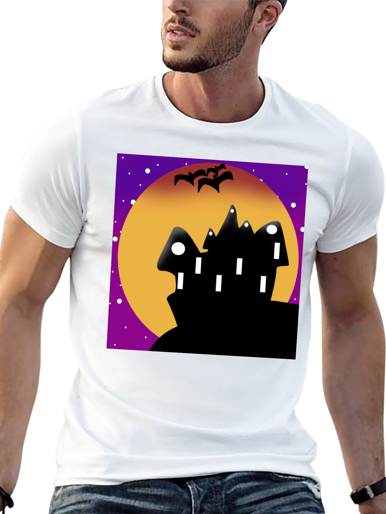 Spooky Black Halloween T-Shirt