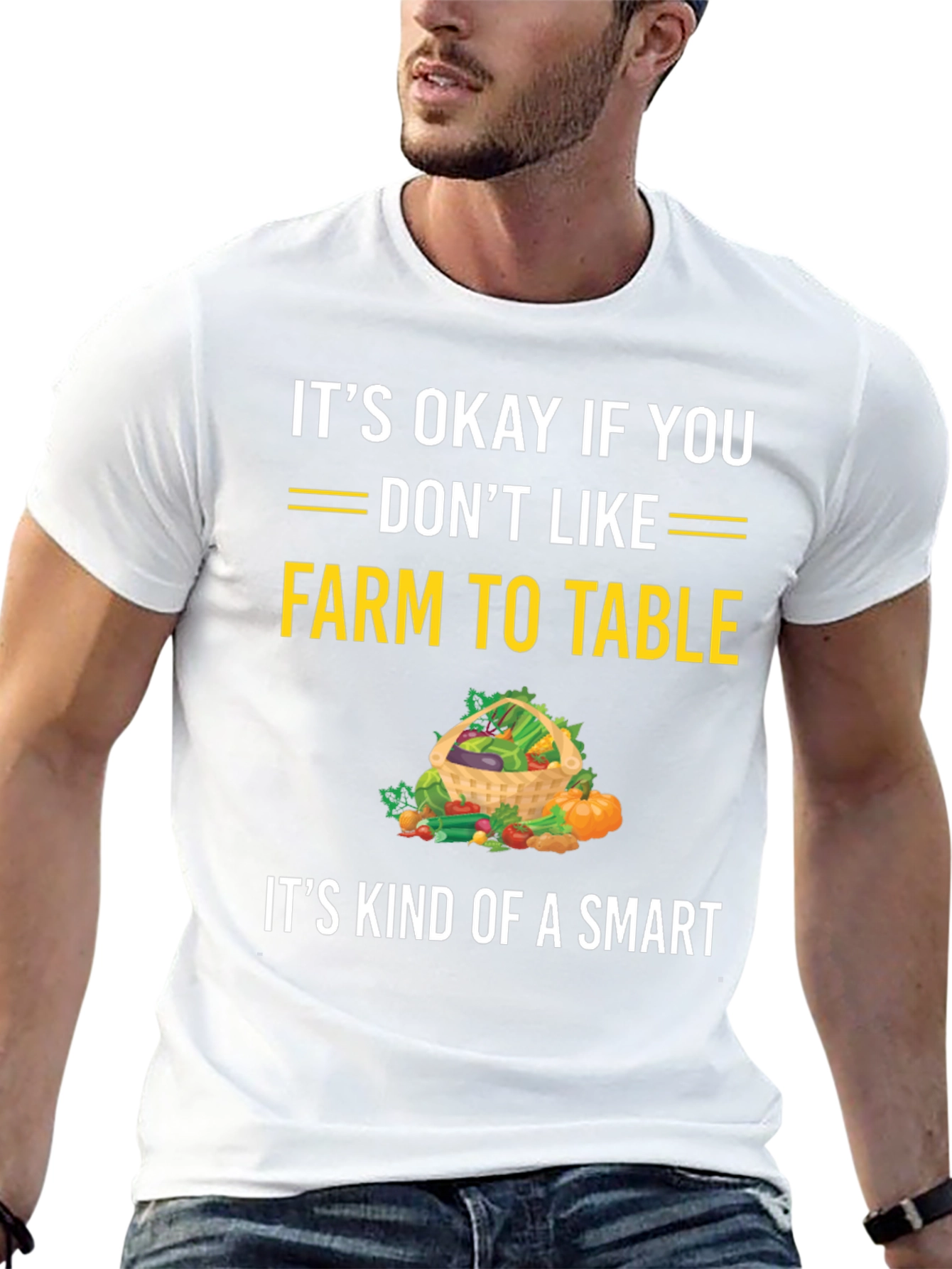 Farm to Table T-Shirt - Funny Vegetarian Tee