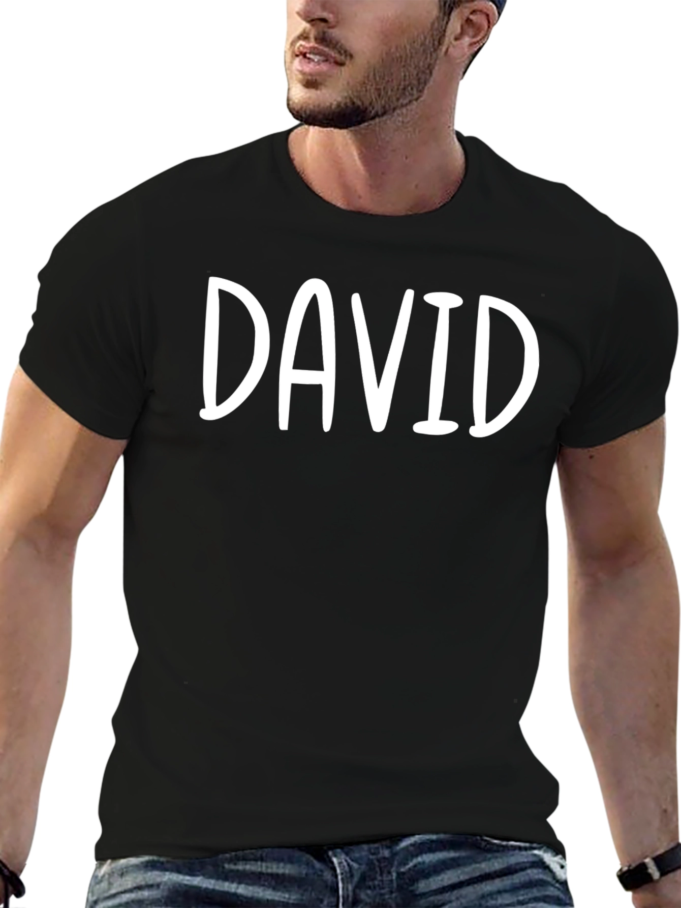Personalized DAVID Black T-Shirt