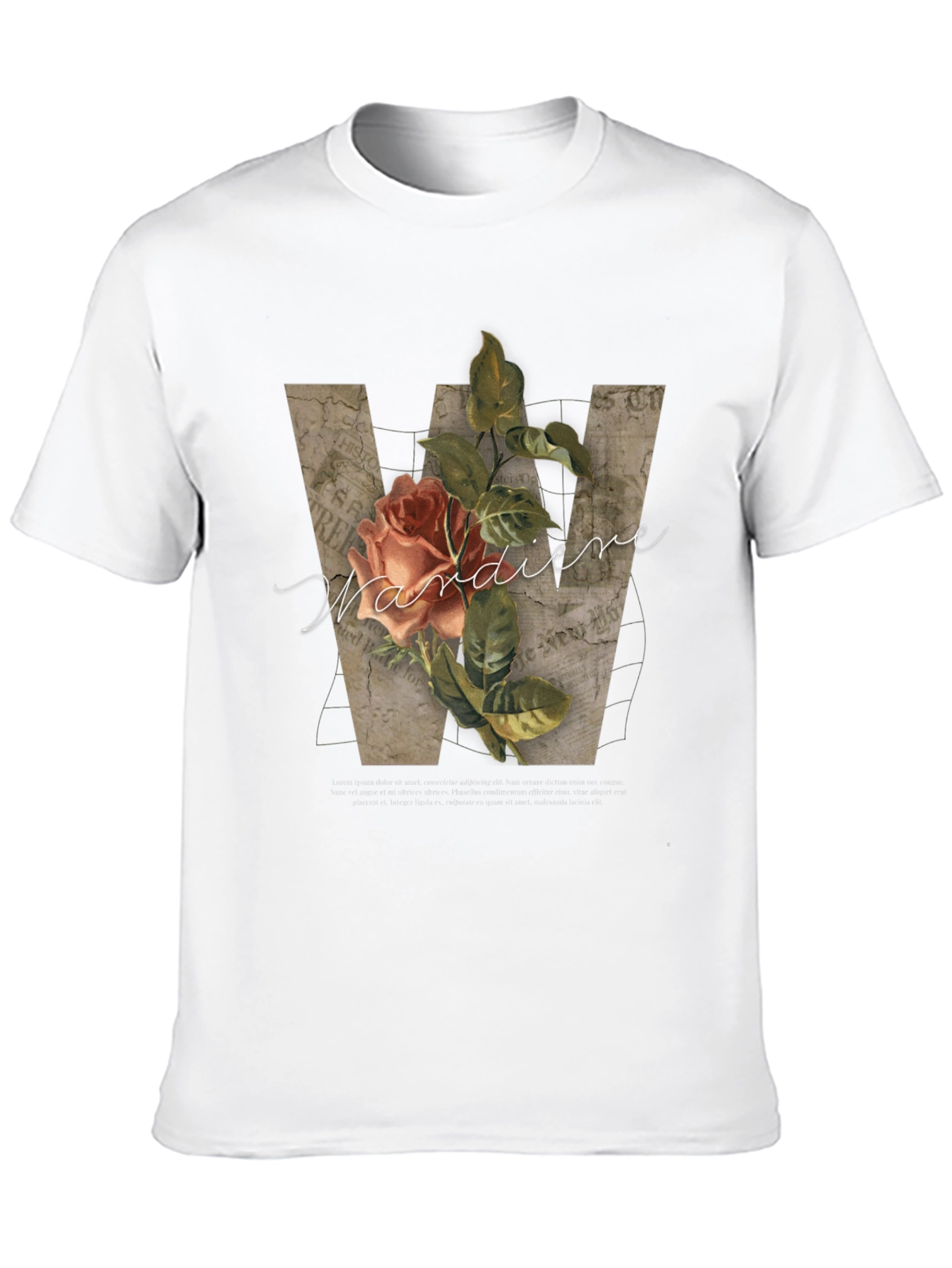 Floral Initial T-Shirt