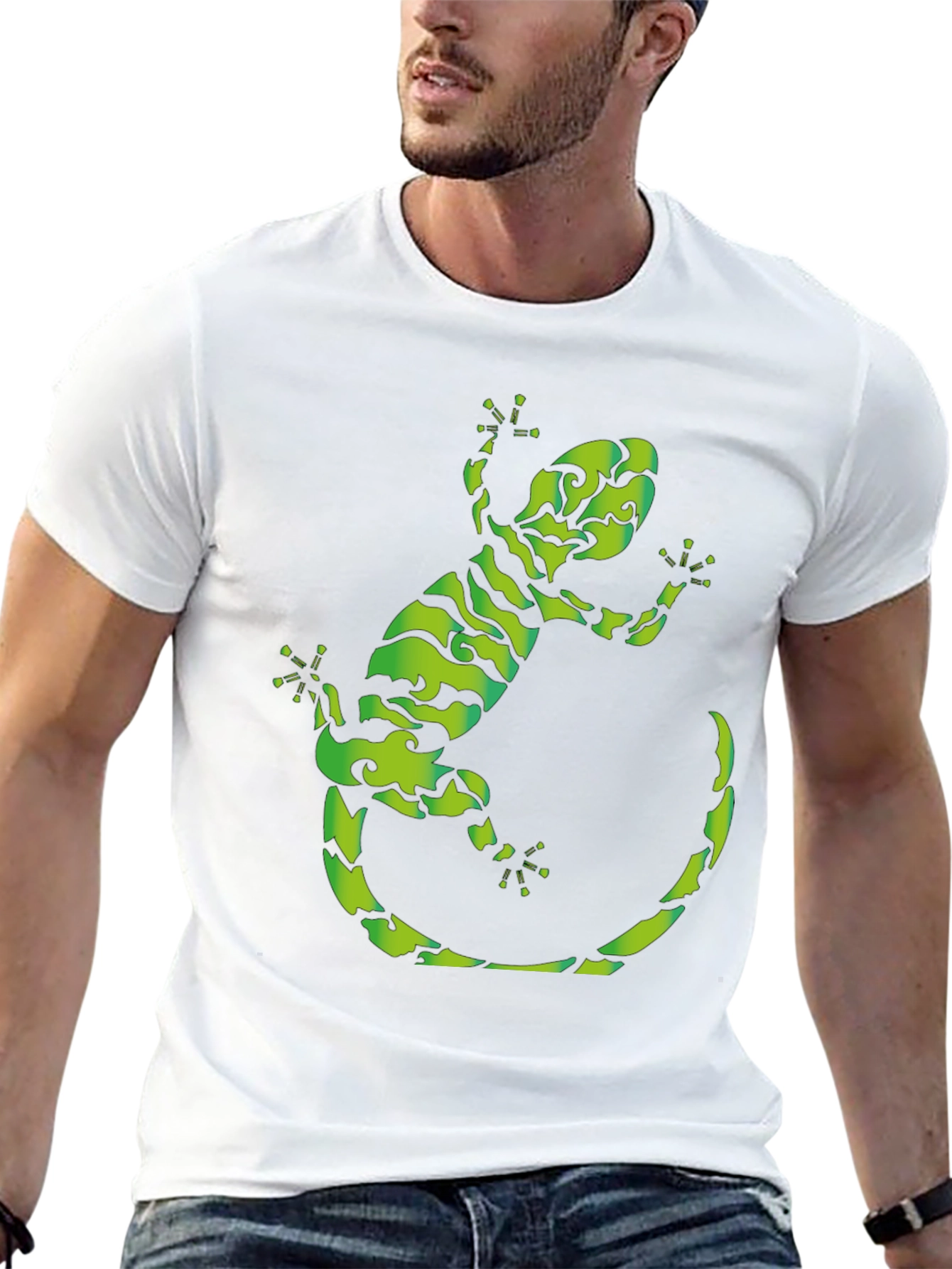 Gecko Graphic Tee - Cool Reptile Design