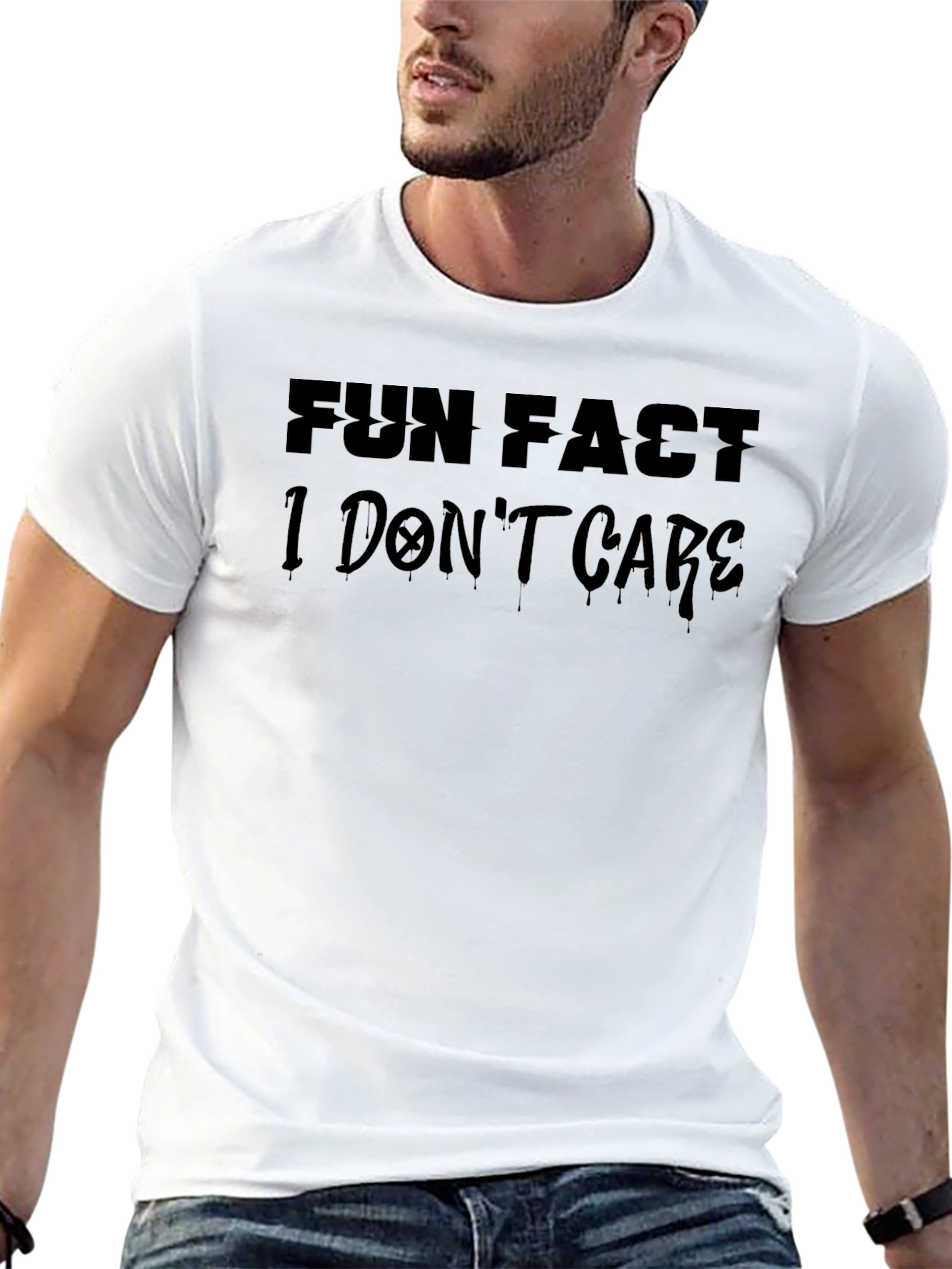 Fun Fact I Dont Care Black T-Shirt