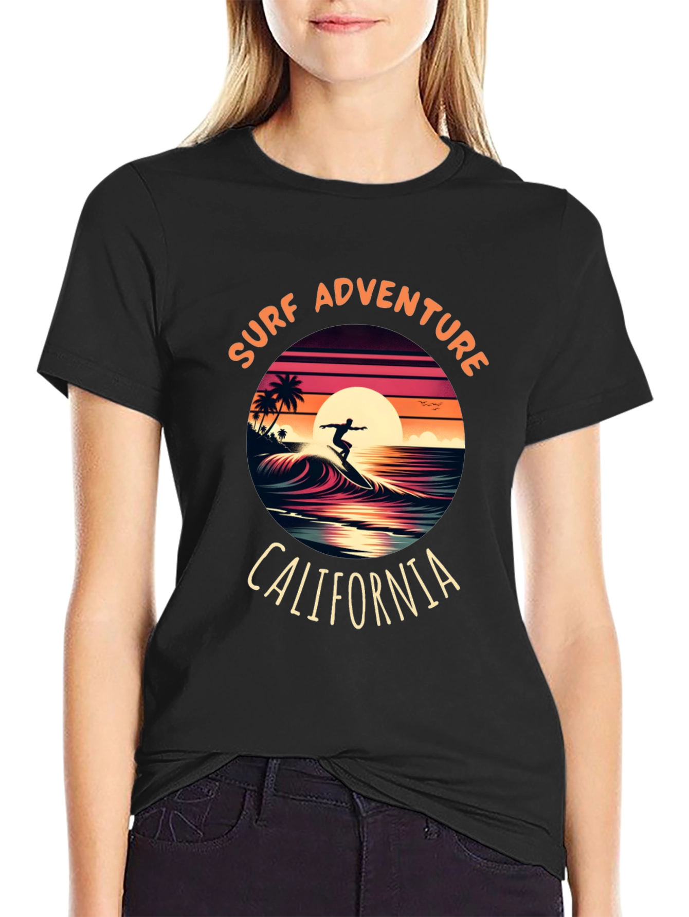 Surf Adventure California Graphic Tee