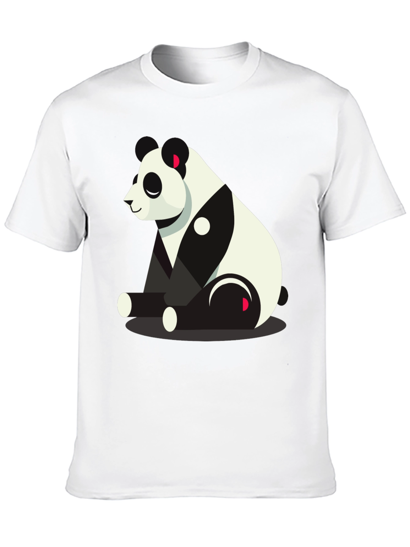 Cool Panda Graphic Tee - Black