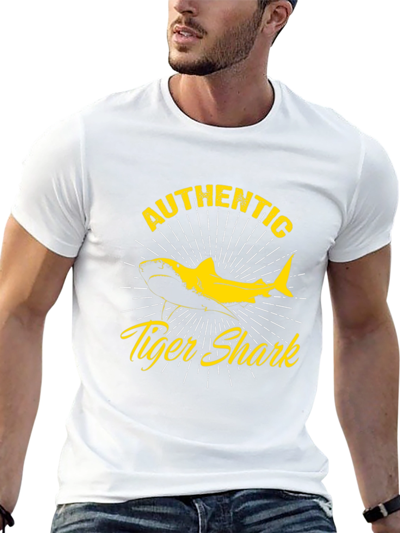 Authentic Tiger Shark Graphic T-Shirt