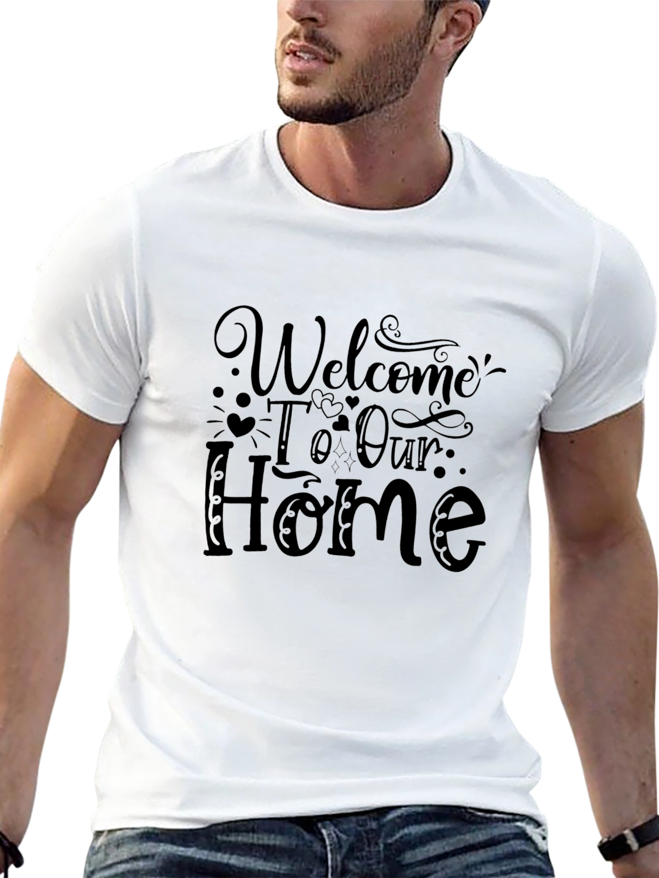 Welcome Home Graphic Tee - Stylish Comfort