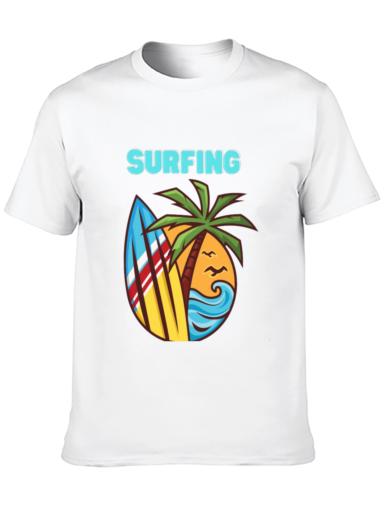 Surfing T-Shirt - Beach Theme Graphic Tee