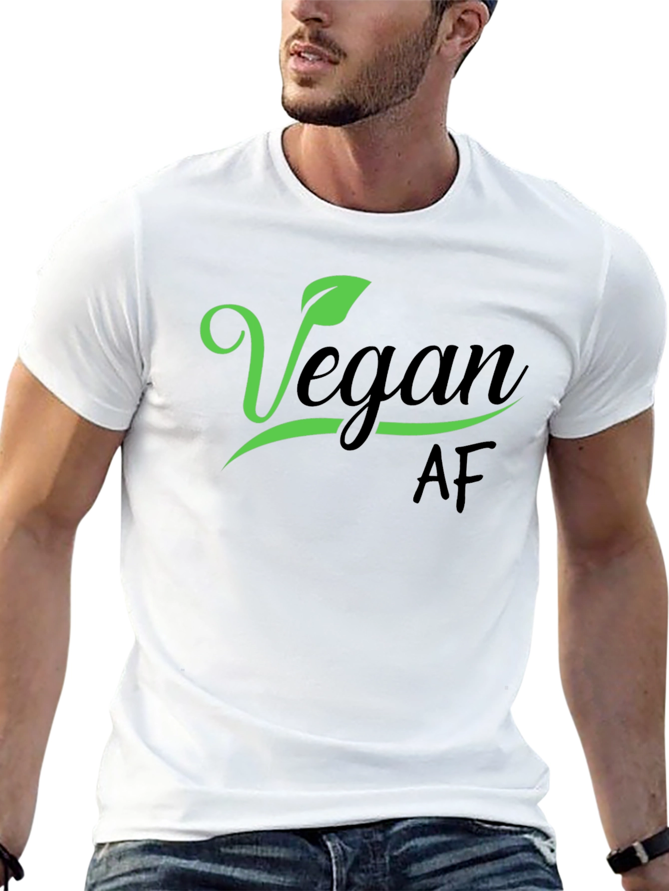 Vegan AF Black T-Shirt - Stylish & Trendy