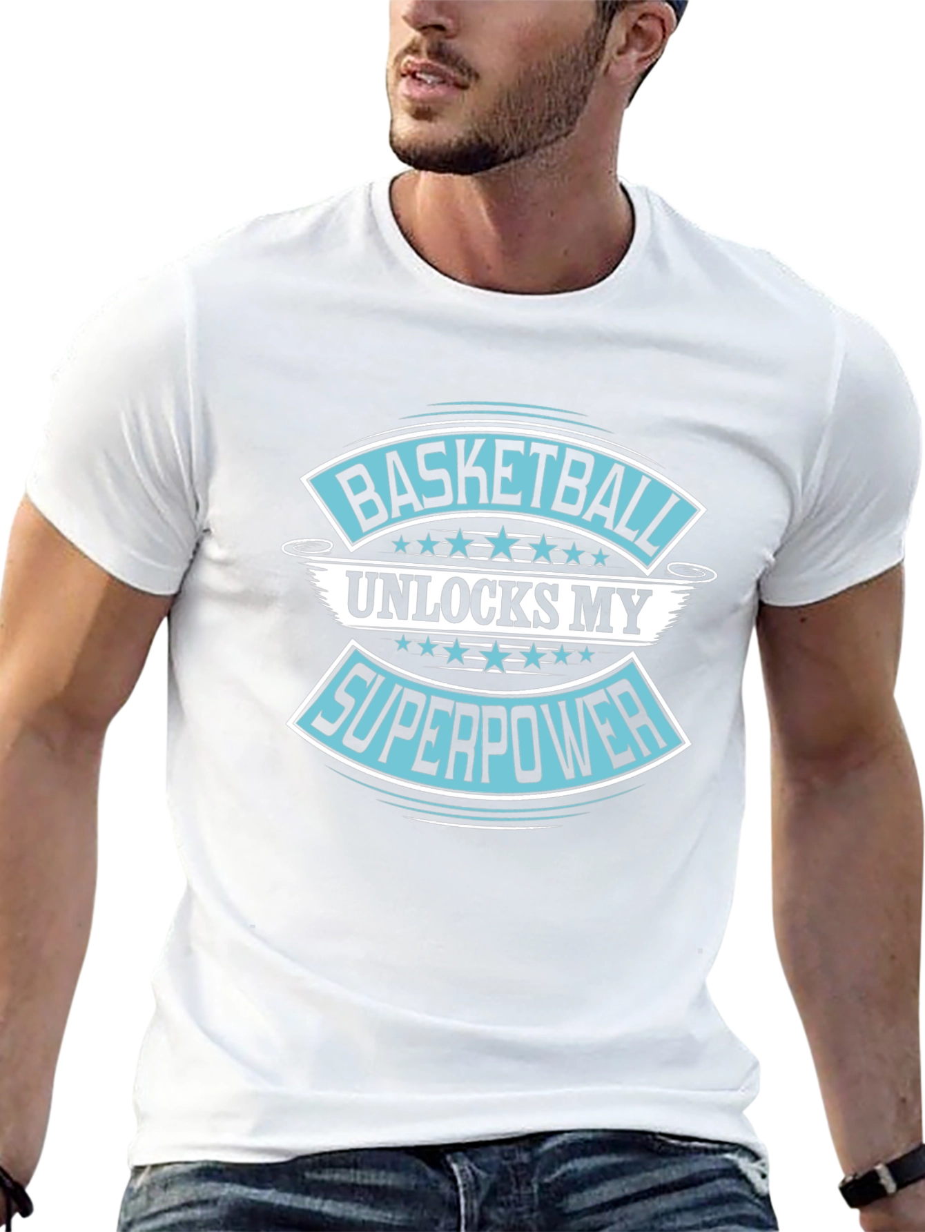 Basketball Superpower Graphic T-Shirt
