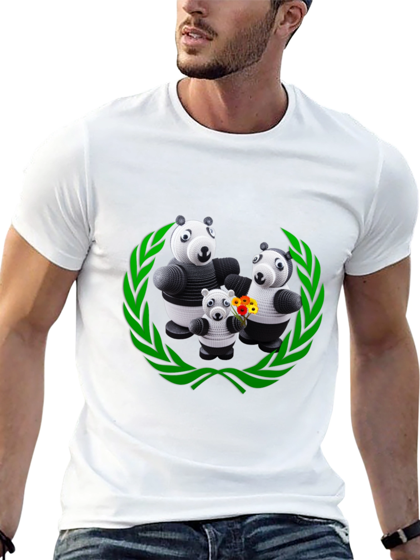Panda Family Graphic Tee
