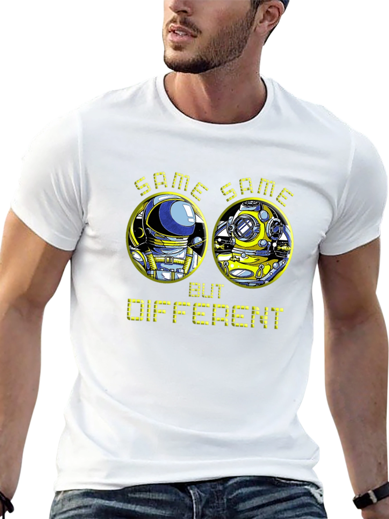 Same Same But Different Diver vs Astronaut T-Shirt