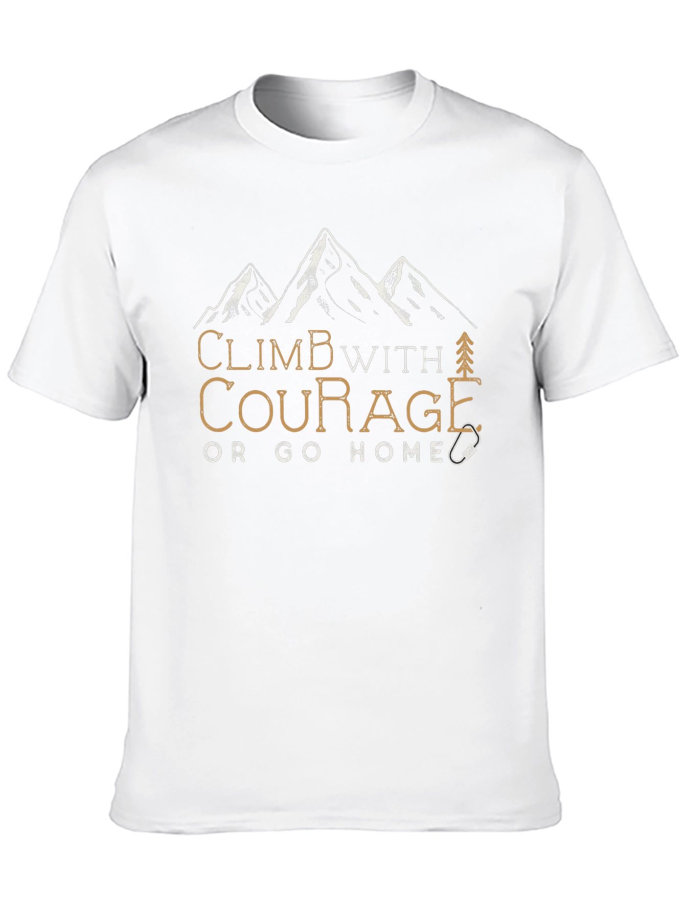 Climb With Courage Graphic Tee - Black